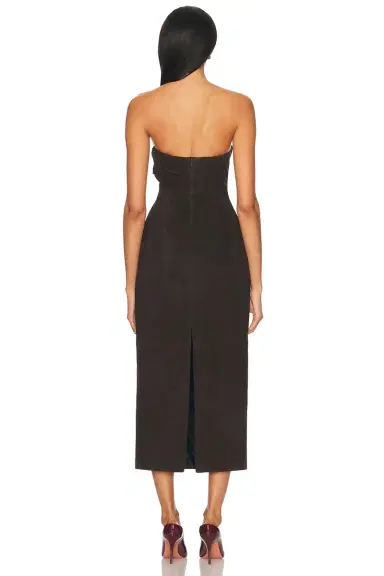Magda Butrym Strapless Ruched Dress | Thumbnail 3 Magda Butrym Strapless Ruched Dress | Thumbnail 3
