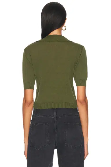 Saint Laurent Short Sleeve Polo Top | Thumbnail 3 Saint Laurent Short Sleeve Polo Top | Thumbnail 3