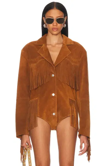 Coperni Suede Fringed Body Jacket | Thumbnail 2 Coperni Suede Fringed Body Jacket | Thumbnail 2