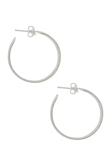 Loren Stewart XL Dome Hoop Earrings | Thumbnail 2 Loren Stewart XL Dome Hoop Earrings | Thumbnail 2