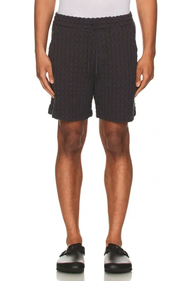 Nearly Black Porto Waffle Shorts Nearly Black Porto Waffle Shorts