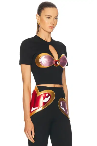 AREA Colorblock Gem Cup T-Shirt | Thumbnail 2 AREA Colorblock Gem Cup T-Shirt | Thumbnail 2