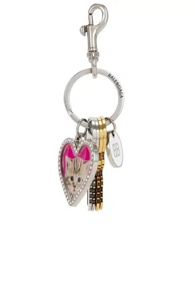 Balenciaga Dog Keyring Charm | Thumbnail 1 Balenciaga Dog Keyring Charm | Thumbnail 1