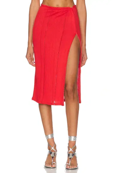 Jade Cropper Side Slit Midi Skirt | Thumbnail 3 Jade Cropper Side Slit Midi Skirt | Thumbnail 3
