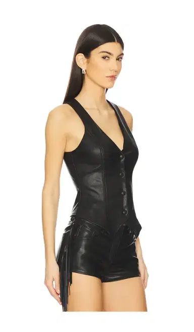 superdown Karina Faux Leather Vest | Thumbnail 2 superdown Karina Faux Leather Vest | Thumbnail 2