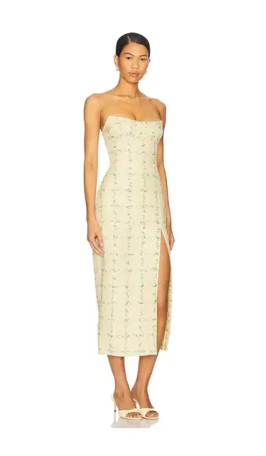 Amanda Uprichard Ivy Midi Dress | Thumbnail 2 Amanda Uprichard Ivy Midi Dress | Thumbnail 2