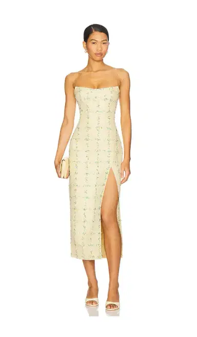 Amanda Uprichard Ivy Midi Dress | Thumbnail 1 Amanda Uprichard Ivy Midi Dress | Thumbnail 1
