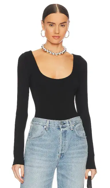 Good American Scoop Neck Bodysuit | Thumbnail 1 Good American Scoop Neck Bodysuit | Thumbnail 1