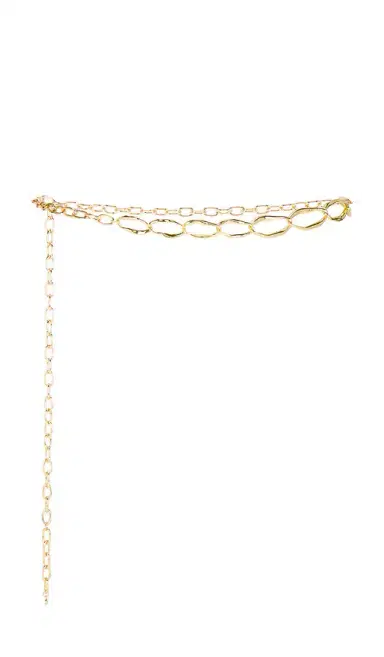 Ettika Hammered Oval Link Chain Belt | Thumbnail 1 Ettika Hammered Oval Link Chain Belt | Thumbnail 1
