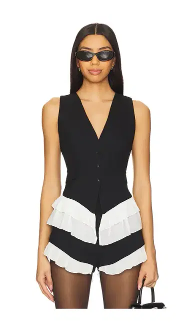 For Love & Lemons Noemie Vest | Thumbnail 1 For Love & Lemons Noemie Vest | Thumbnail 1