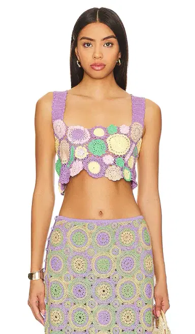 Agua Bendita Tanit Crop Top | Thumbnail 1 Agua Bendita Tanit Crop Top | Thumbnail 1