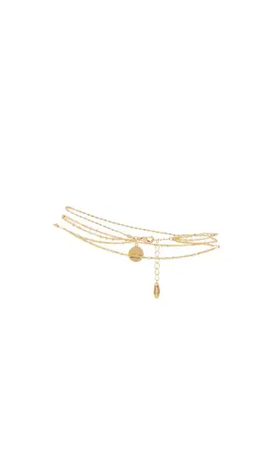 Ettika Crystal Dipped Gold Chain Anklet | Thumbnail 2 Ettika Crystal Dipped Gold Chain Anklet | Thumbnail 2