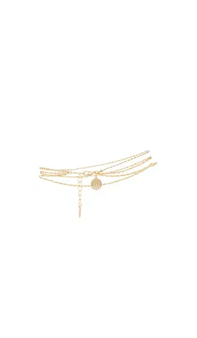 Ettika Crystal Dipped Gold Chain Anklet | Thumbnail 1 Ettika Crystal Dipped Gold Chain Anklet | Thumbnail 1
