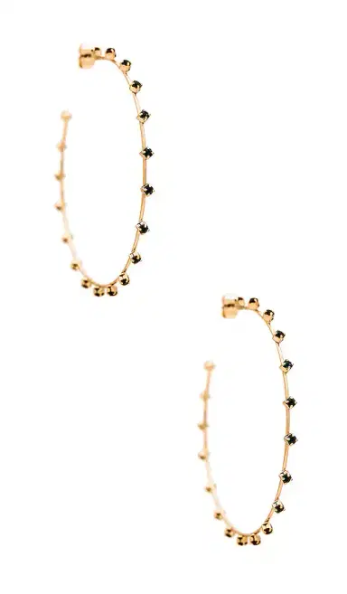 Ettika Studded Hoops | Thumbnail 1 Ettika Studded Hoops | Thumbnail 1