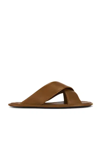 Saint Laurent Talha Flat Sandal | Thumbnail 1 Saint Laurent Talha Flat Sandal | Thumbnail 1