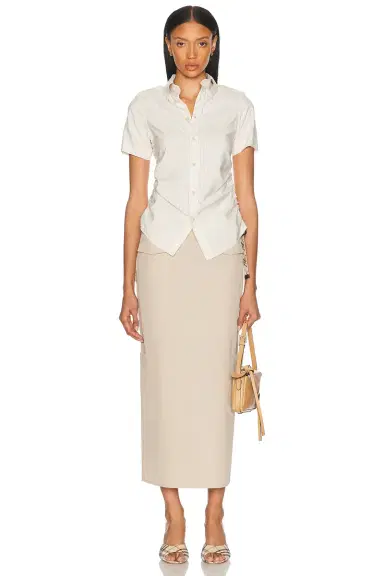 Burberry Button Up Top | Thumbnail 5 Burberry Button Up Top | Thumbnail 5