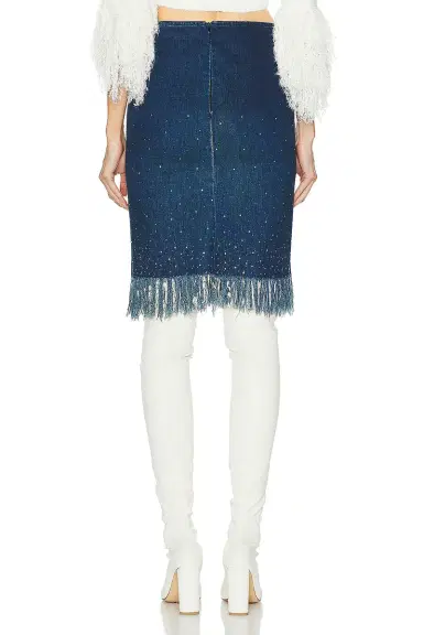 Fendi Denim Fringe Skirt | Thumbnail 5 Fendi Denim Fringe Skirt | Thumbnail 5