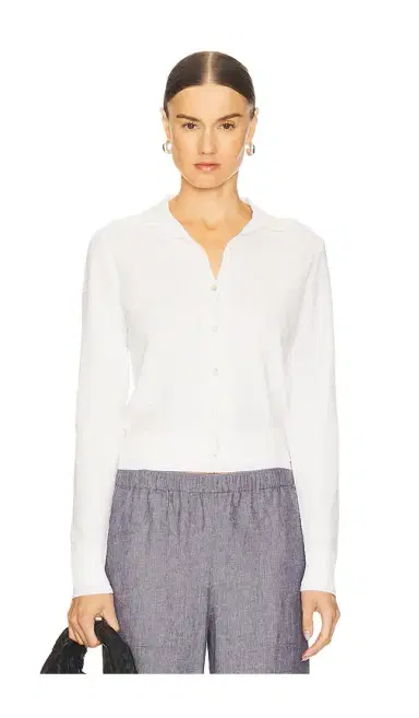 Vince Double Layer Mesh Cardigan | Thumbnail 1 Vince Double Layer Mesh Cardigan | Thumbnail 1