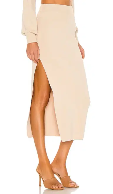 Michael Costello x REVOLVE Cut Out Knit Midi Skirt | Thumbnail 2 Michael Costello x REVOLVE Cut Out Knit Midi Skirt | Thumbnail 2