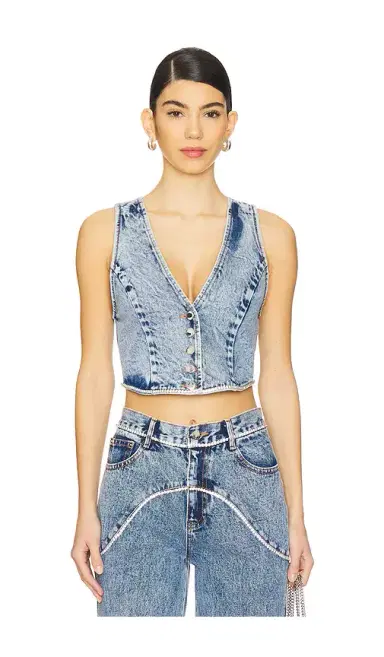 retrofete Jordi Denim Vest | Thumbnail 1 retrofete Jordi Denim Vest | Thumbnail 1