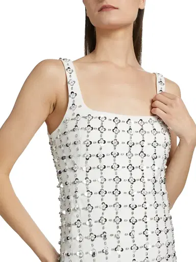SIMKHAI Women's Ziva Sequined Minidress - White Multi | Thumbnail 6 SIMKHAI Women's Ziva Sequined Minidress - White Multi | Thumbnail 6