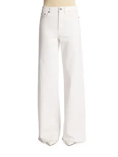 Khaite Women's Dane Wide-Leg Jeans - White | Thumbnail 3 Khaite Women's Dane Wide-Leg Jeans - White | Thumbnail 3
