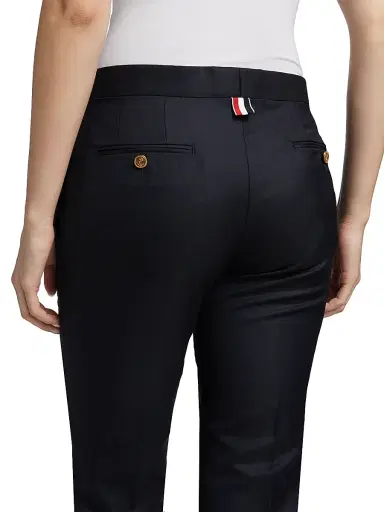 Thom Browne Women's Low-Rise Skinny Trousers - Navy | Thumbnail 6 Thom Browne Women's Low-Rise Skinny Trousers - Navy | Thumbnail 6