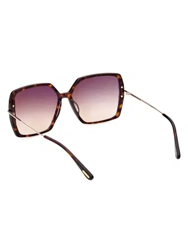 Tom Ford Women's Joanna 59MM Rectangular Sunglasses - Shiny Dark | Thumbnail 5 Tom Ford Women's Joanna 59MM Rectangular Sunglasses - Shiny Dark | Thumbnail 5