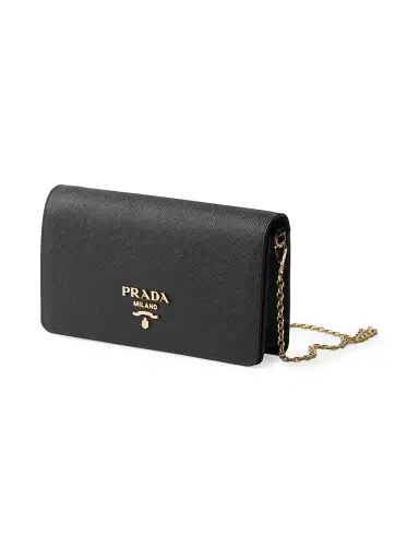 Prada Women's Saffiano Mini Shoulder Bag - Black | Thumbnail 2 Prada Women's Saffiano Mini Shoulder Bag - Black | Thumbnail 2