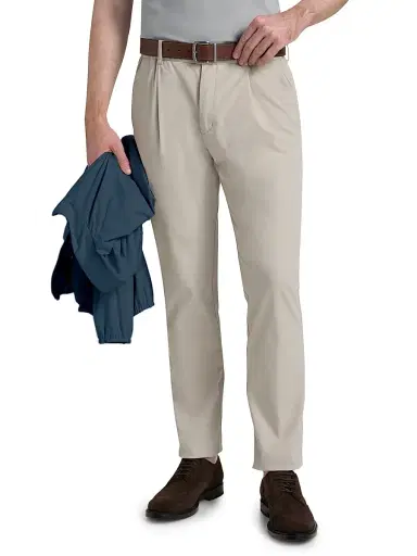 HERNO Men's Elasticized Waist Straight-Leg Pants - Champagne - Size XL | Thumbnail 3 HERNO Men's Elasticized Waist Straight-Leg Pants - Champagne - Size XL | Thumbnail 3