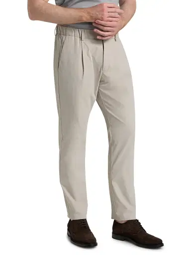 HERNO Men's Elasticized Waist Straight-Leg Pants - Champagne - Size XL | Thumbnail 4 HERNO Men's Elasticized Waist Straight-Leg Pants - Champagne - Size XL | Thumbnail 4