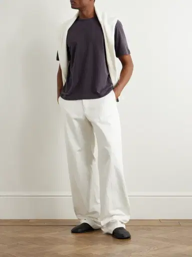 Stòffa Cotton and Silk-Blend Piqué T-Shirt - Men | Thumbnail 2 Stòffa Cotton and Silk-Blend Piqué T-Shirt - Men | Thumbnail 2