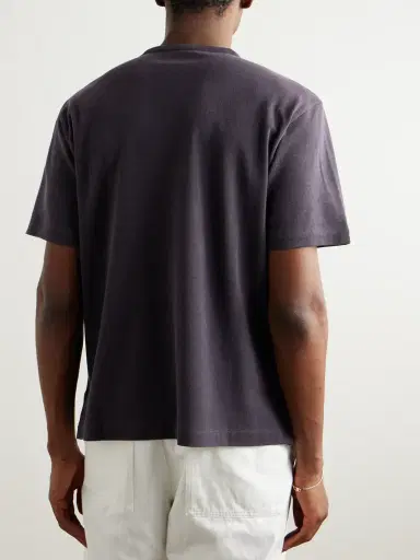 Stòffa Cotton and Silk-Blend Piqué T-Shirt - Men | Thumbnail 4 Stòffa Cotton and Silk-Blend Piqué T-Shirt - Men | Thumbnail 4