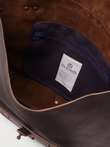 Bleu de Chauffe Lazard Full-Grain Leather Messenger Bag - Men | Thumbnail 5 Bleu de Chauffe Lazard Full-Grain Leather Messenger Bag - Men | Thumbnail 5
