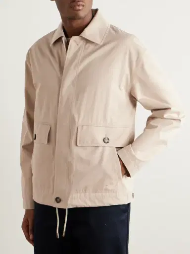 Loro Piana Rudolf Rain System® Cotton-Blend Gabardine Blouson Jacket - Men | Thumbnail 3 Loro Piana Rudolf Rain System® Cotton-Blend Gabardine Blouson Jacket - Men | Thumbnail 3