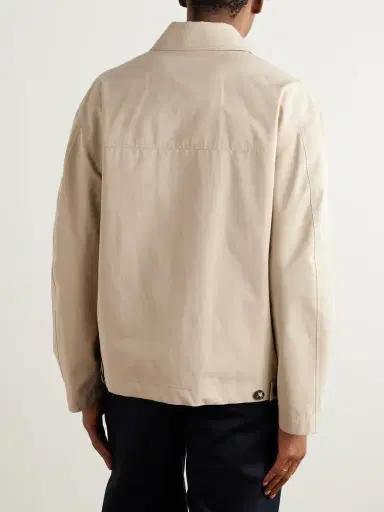 Loro Piana Rudolf Rain System® Cotton-Blend Gabardine Blouson Jacket - Men | Thumbnail 4 Loro Piana Rudolf Rain System® Cotton-Blend Gabardine Blouson Jacket - Men | Thumbnail 4