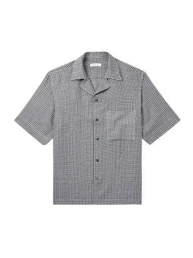 Loro Piana Federico Camp-Collar Checked Linen Shirt - Men | Thumbnail 1 Loro Piana Federico Camp-Collar Checked Linen Shirt - Men | Thumbnail 1