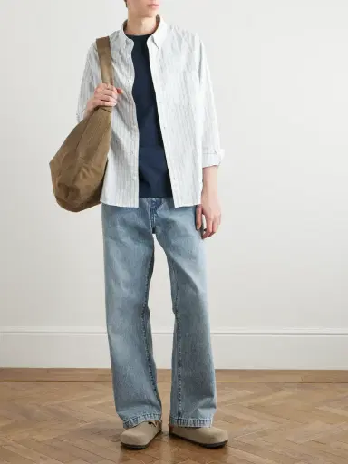 A.P.C. Logo-Embroidered Cotton-Jersey T-Shirt - Men | Thumbnail 2 A.P.C. Logo-Embroidered Cotton-Jersey T-Shirt - Men | Thumbnail 2