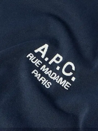 A.P.C. Logo-Embroidered Cotton-Jersey T-Shirt - Men | Thumbnail 5 A.P.C. Logo-Embroidered Cotton-Jersey T-Shirt - Men | Thumbnail 5