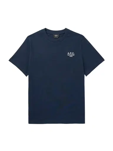 A.P.C. Logo-Embroidered Cotton-Jersey T-Shirt - Men | Thumbnail 1 A.P.C. Logo-Embroidered Cotton-Jersey T-Shirt - Men | Thumbnail 1