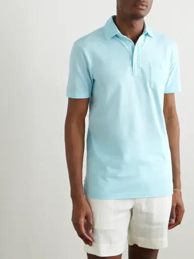 Ralph Lauren Purple Label Slim-Fit Washed Cotton-Piqué Polo Shirt - Men | Thumbnail 3 Ralph Lauren Purple Label Slim-Fit Washed Cotton-Piqué Polo Shirt - Men | Thumbnail 3
