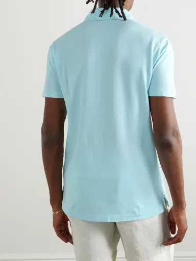 Ralph Lauren Purple Label Slim-Fit Washed Cotton-Piqué Polo Shirt - Men | Thumbnail 4 Ralph Lauren Purple Label Slim-Fit Washed Cotton-Piqué Polo Shirt - Men | Thumbnail 4
