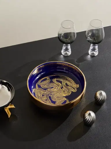 L'Objet Ruan Hoffmann Gold-Plated Painted Earthenware Bowl - Men | Thumbnail 2 L'Objet Ruan Hoffmann Gold-Plated Painted Earthenware Bowl - Men | Thumbnail 2