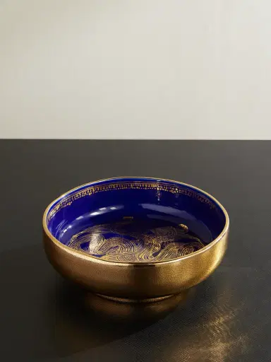 L'Objet Ruan Hoffmann Gold-Plated Painted Earthenware Bowl - Men | Thumbnail 1 L'Objet Ruan Hoffmann Gold-Plated Painted Earthenware Bowl - Men | Thumbnail 1