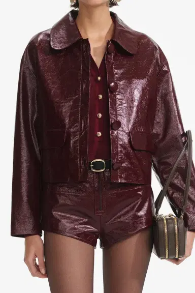 Self-Portrait Button Front Crop Jacket | Thumbnail 3 Self-Portrait Button Front Crop Jacket | Thumbnail 3