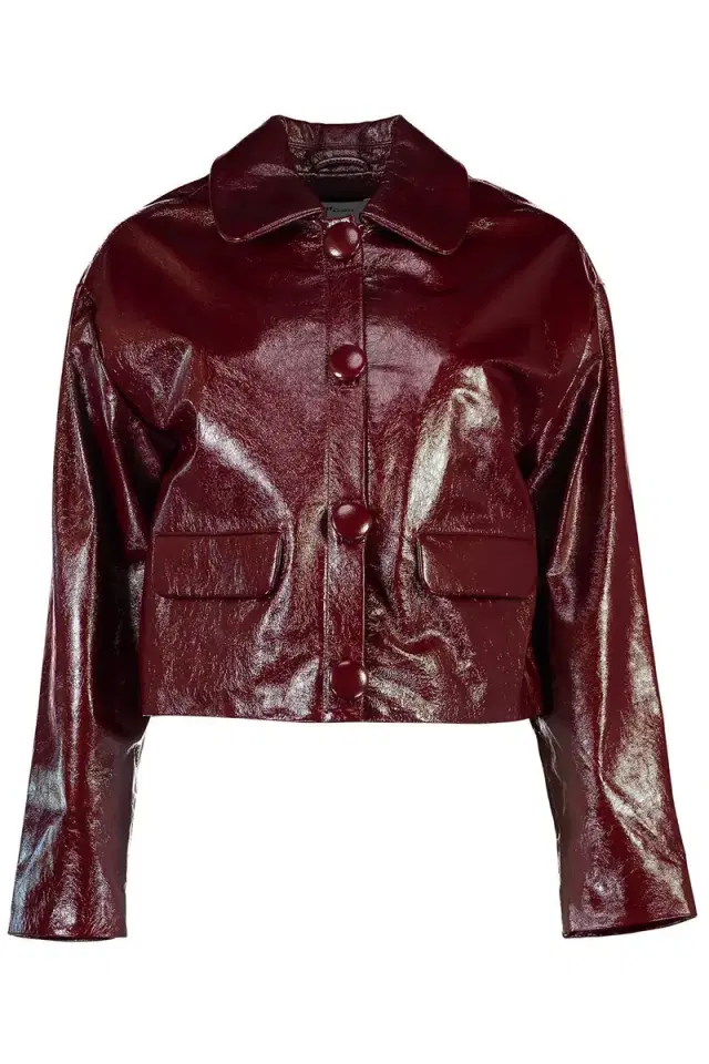 Button Front Crop Jacket Button Front Crop Jacket