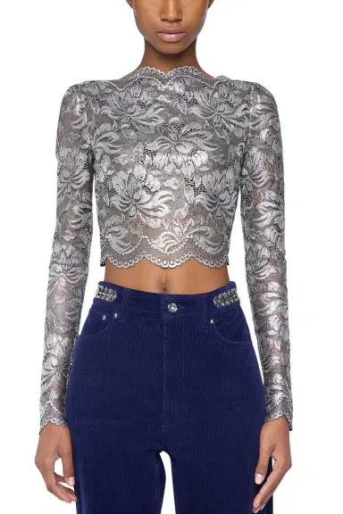 Rabanne Crop Haute Top | Thumbnail 2 Rabanne Crop Haute Top | Thumbnail 2