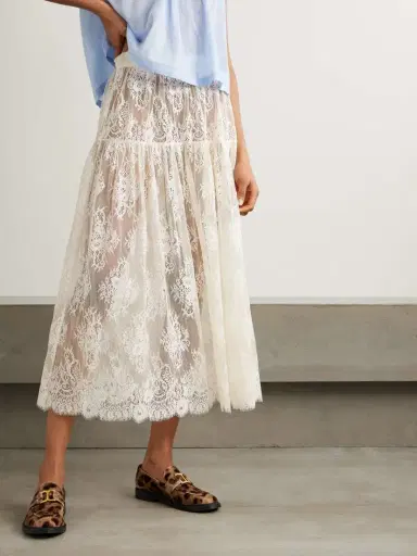 DÔEN Sebastiane Tiered Lace Midi Skirt | Thumbnail 3 DÔEN Sebastiane Tiered Lace Midi Skirt | Thumbnail 3