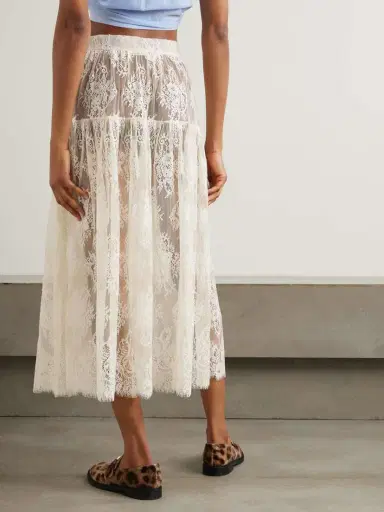 DÔEN Sebastiane Tiered Lace Midi Skirt | Thumbnail 4 DÔEN Sebastiane Tiered Lace Midi Skirt | Thumbnail 4