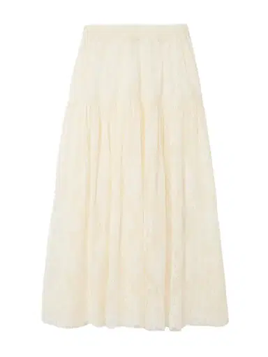 DÔEN Sebastiane Tiered Lace Midi Skirt | Thumbnail 1 DÔEN Sebastiane Tiered Lace Midi Skirt | Thumbnail 1